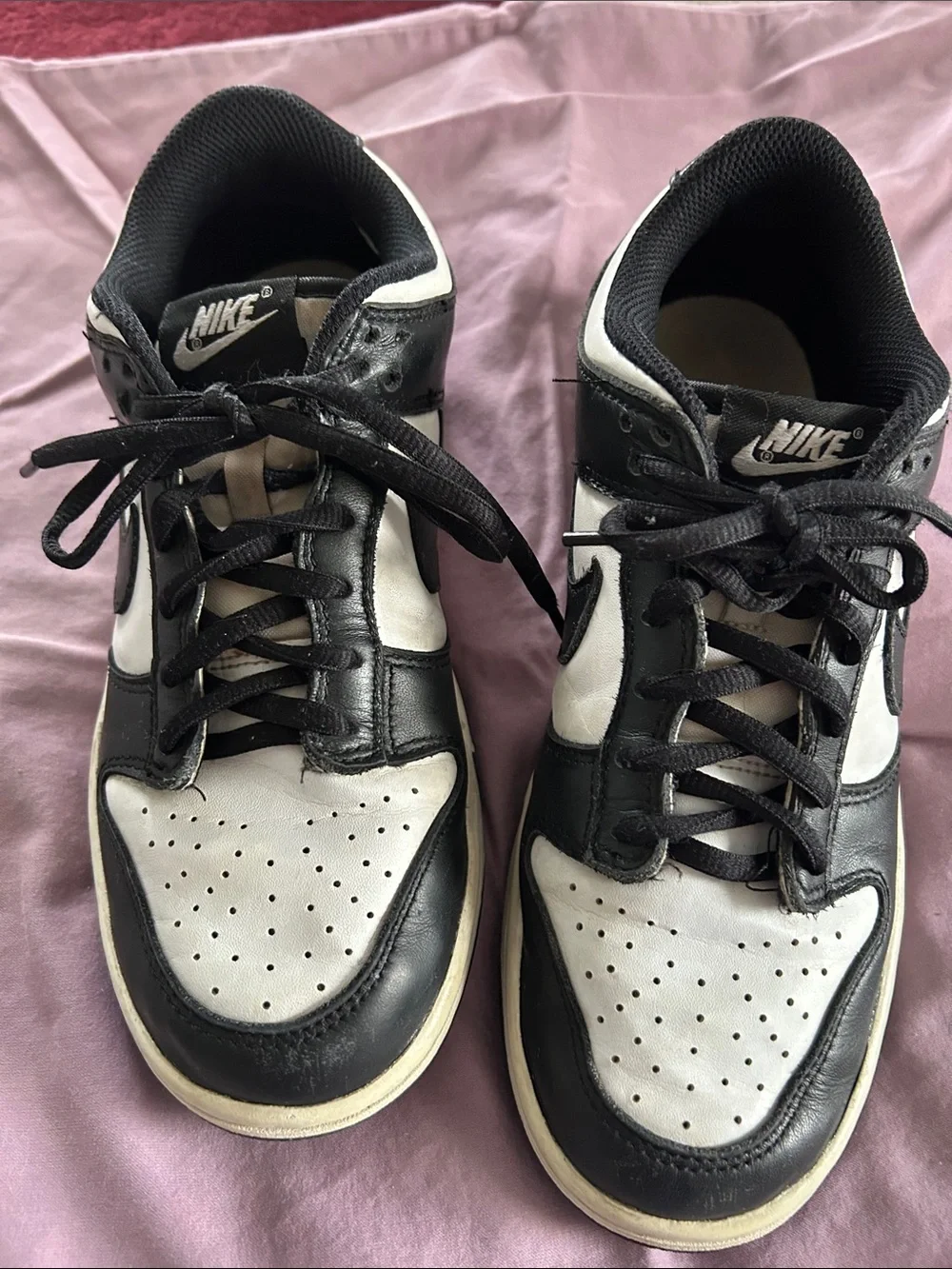 Nike ( Pandas) Black and White Sneakers Size 6 Youth